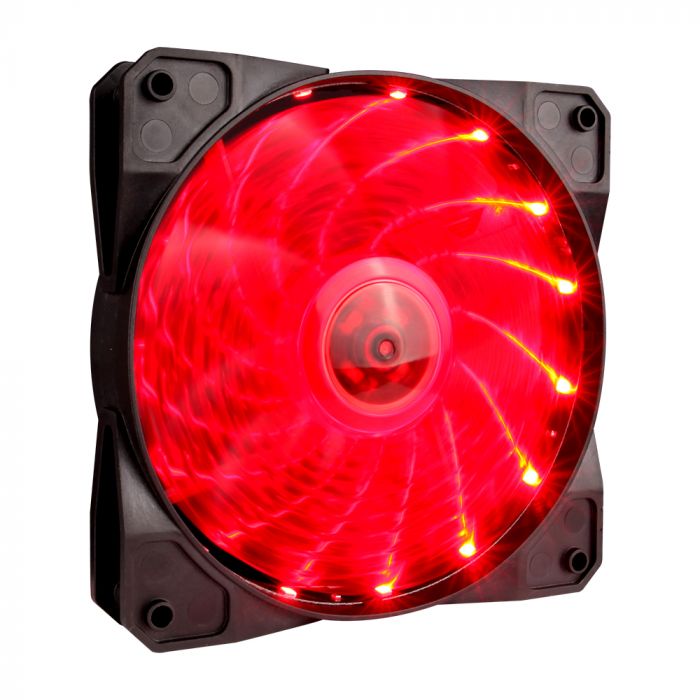 Вентилятор 1stPlayer A1-3P-15LED Red bulk