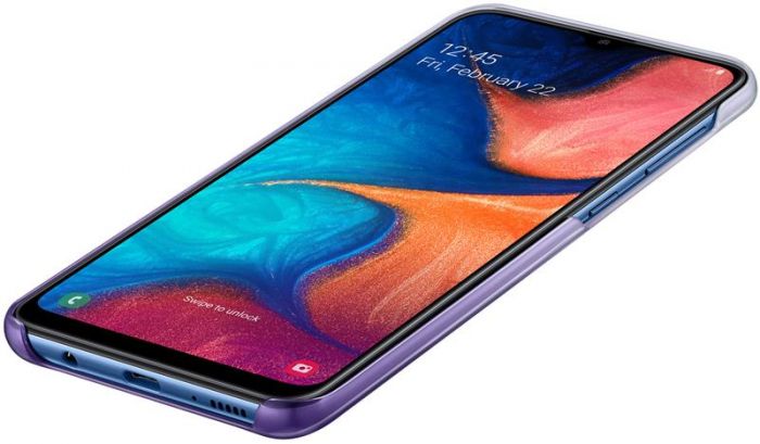 Чохол-накладка Samsung Gradation Cover для Samsung Galaxy A20 SM-A205 Violet (EF-AA205CVEGRU)