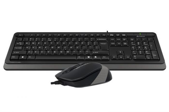 Комплект (клавіатура, миша) A4Tech F1010 Black/Grey