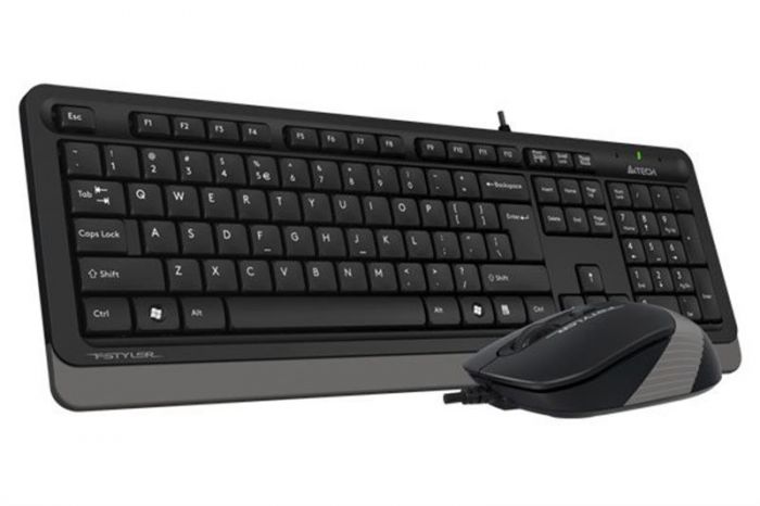 Комплект (клавіатура, миша) A4Tech F1010 Black/Grey