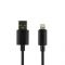 Кабель Hoco X88 Gratified USB - Lightning  (M/M), 1 м, Black (6931474783301)