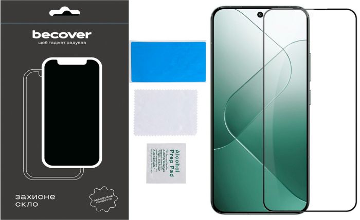 Захисне скло BeCover для Xiaomi 14 Black (710789)