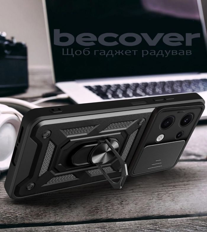 Чохол-накладка BeCover Military для Xiaomi Redmi Note 13 5G Black (711030)