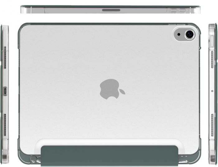Чохол-книжка BeCover Soft Edge з кріпленням Apple Pencil для Apple iPad Air (4/5) 2020/2022 10.9" Dark Green (711120)