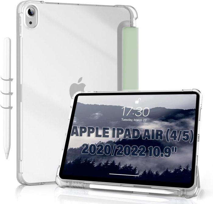 Чохол-книжка BeCover Soft Edge з кріпленням Apple Pencil для Apple iPad Air (4/5) 2020/2022 10.9" Green (711121)