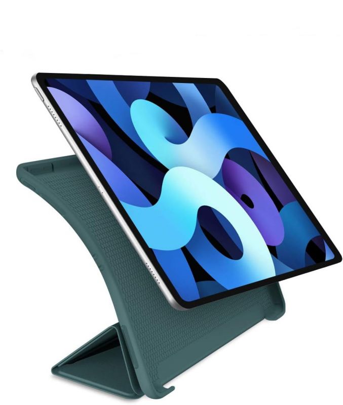 Чохол-книжка BeCover Tri Fold Soft TPU Silicone для Apple iPad Air (4/5) 2020/2022 10.9" Dark Green (711130)