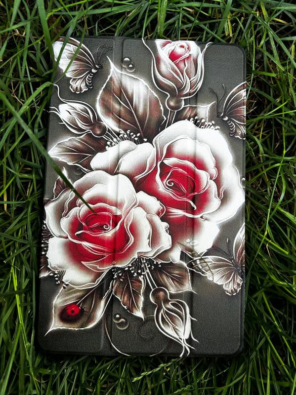 Чохол BeCover Smart Case для Samsung Galaxy Tab A9 SM-X115 8.7" Black Rose (711266)