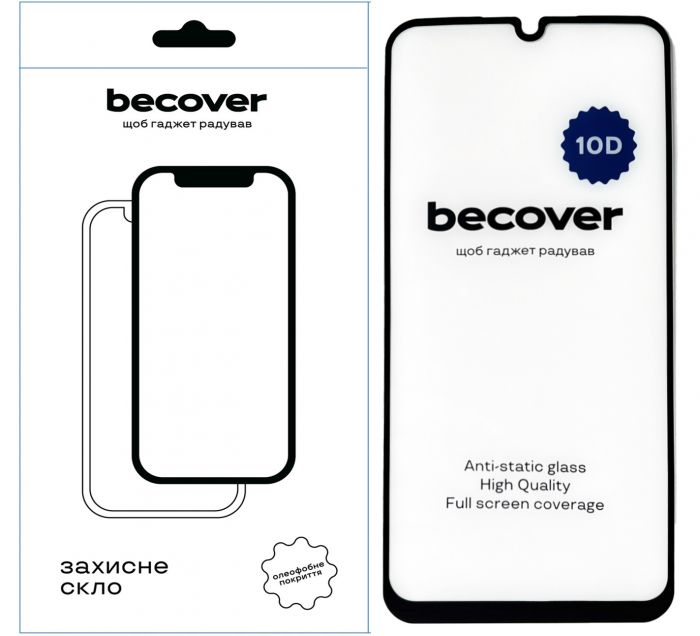 Захисне скло BeCover для Samsung Galaxy A25 5G SM-A256 10D Black (711351)