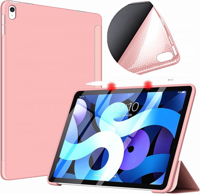 Чохол BeCover Tri Fold Soft TPU Silicone для Apple iPad Air 11" M2 2024 Pink (711410)