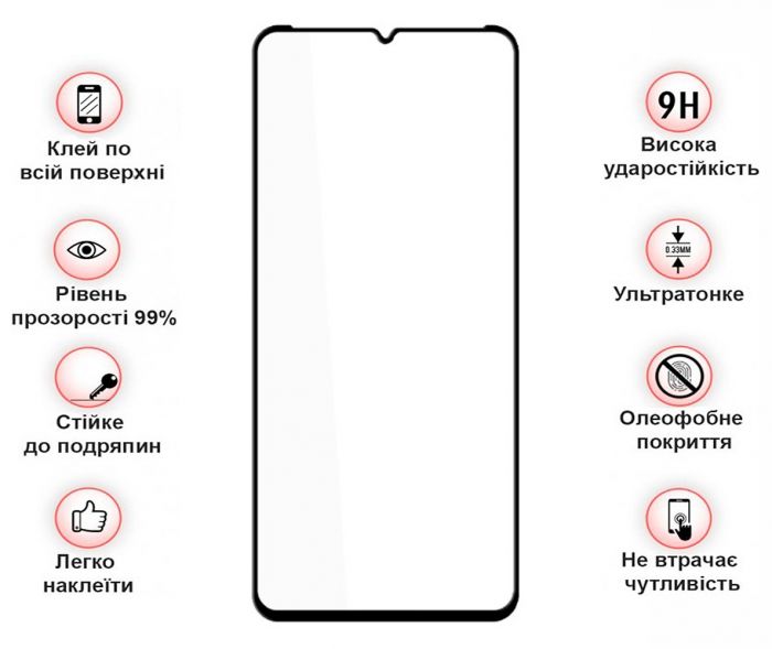 Захисне скло BeCover для Nokia G42 10D Black (711555)