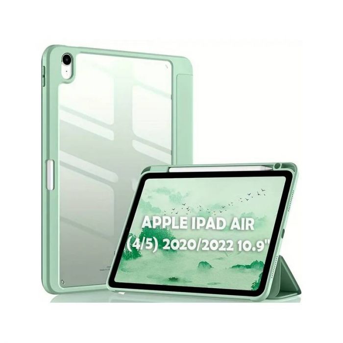 Чохол-книжка BeCover Soft Edge TPU з кріпленням Apple Pencil для Apple iPad Air (4/5) 2020/2022 10.9" Light Green (711698)