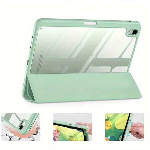 Чохол-книжка BeCover Soft Edge TPU з кріпленням Apple Pencil для Apple iPad Air (4/5) 2020/2022 10.9" Light Green (711698)