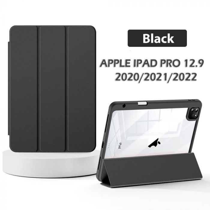Чохол-книжка BeCover Soft Edge TPU з кріпленням Apple Pencil для Apple iPad Pro 12.9 2020/2021/2022 Black (711708)