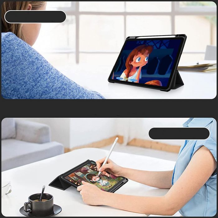 Чохол-книжка BeCover Soft Edge TPU з кріпленням Apple Pencil для Apple iPad Pro 12.9 2020/2021/2022 Black (711708)