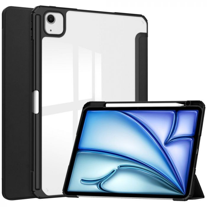 Чохол-книжка BeCover Soft Edge TPU з кріпленням Apple Pencil для Apple iPad Air 13" M2 2024 Black (711711)