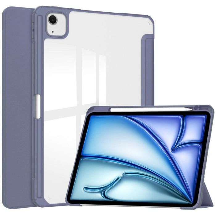 Чохол-книжка BeCover Soft Edge TPU з кріпленням Apple Pencil для Apple iPad Air 13" M2 2024 Purple (711713)