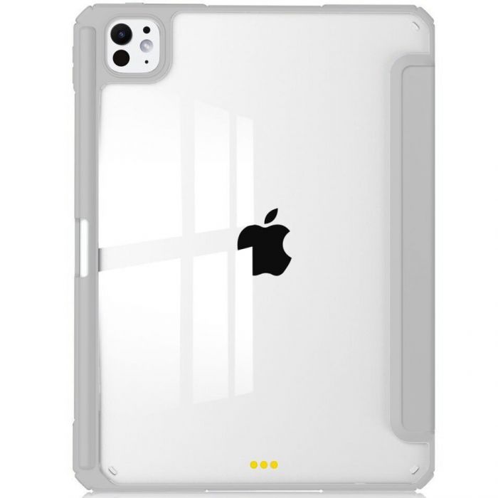 Чохол-книжка BeCover Soft Edge TPU з кріпленням Apple Pencil для Apple iPad Pro 11" M4 2024 Gray (711715)