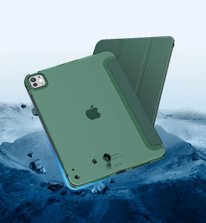 Чохол-книжка BeCover Tri Fold Hard для Apple iPad Pro 11" M4 2024 Dark Green (711727)