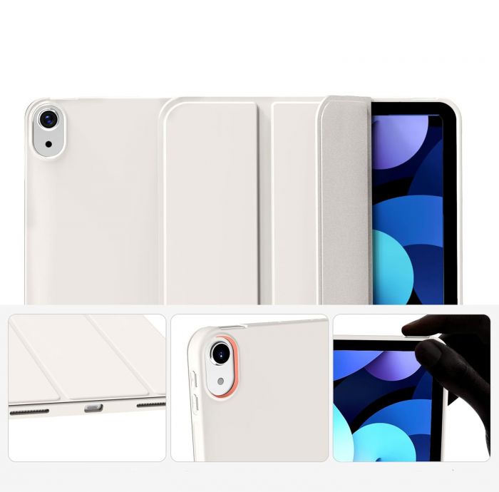 Чохол-книжка BeCover Tri Fold Soft TPU Silicone для Apple iPad Air 11" M2/M3 2024/2025 Beige (711735)
