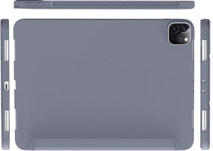 Чохол-книжка BeCover Tri Fold Soft TPU Silicone для Apple iPad Pro 12.9 2020/2021/2022 Purple (711739)