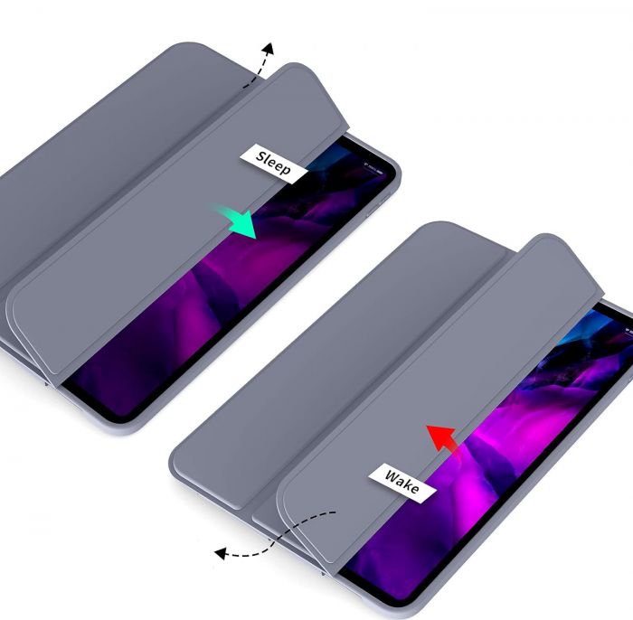 Чохол-книжка BeCover Tri Fold Soft TPU Silicone для Apple iPad Pro 12.9 2020/2021/2022 Purple (711739)