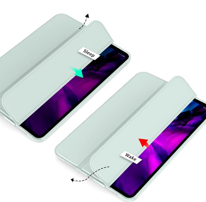 Чохол-книжка BeCover Tri Fold Soft TPU Silicone для Apple iPad Pro 11" M4 2024 Light Green (711747)