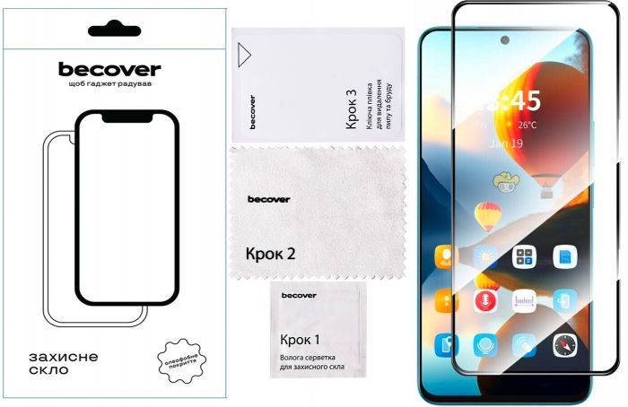 Захисне скло BeCover для Infinix Hot 50 (X6720) Black (712148)