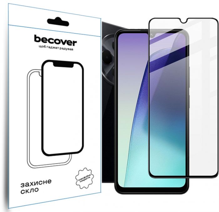 Захисне скло BeCover для Xiaomi Redmi 14C 4G / Poco C75 Black (712320)