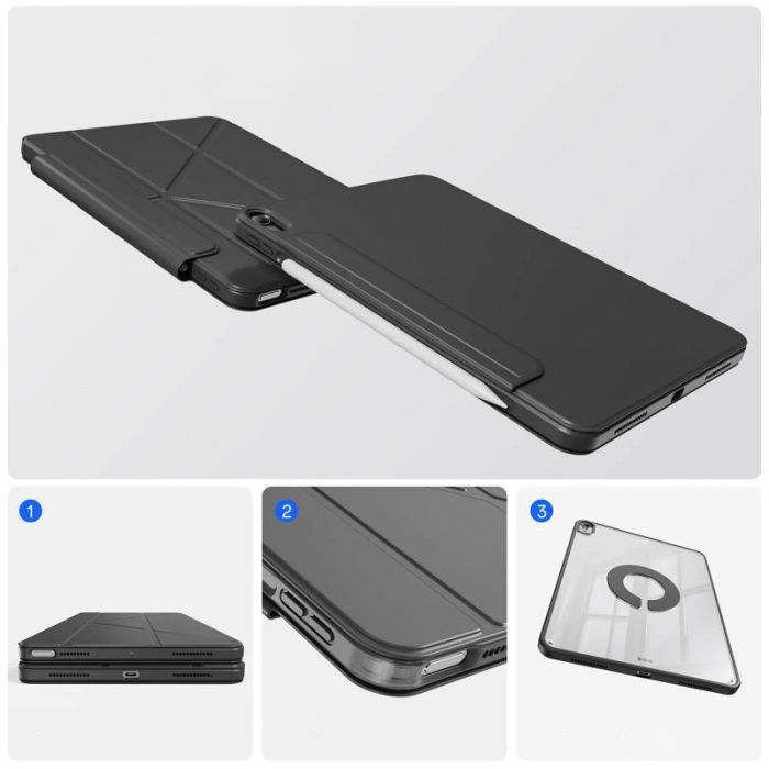 Чохол-книжка BeCover Ultra Slim Origami Flex для Apple iPad Air 11 M2/M3 (2024/2025) Black (712975)