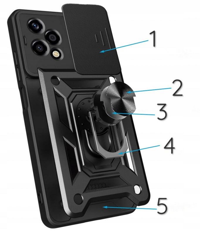 Чохол-накладка BeCover Military для Honor 200 Lite Black (713044)