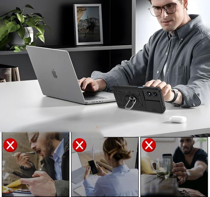 Чохол-накладка BeCover Military для Motorola Moto G04/G04s Black (713062)