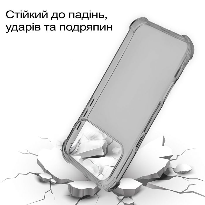 Чохол-накладка BeCover Anti-Shock для Apple iPhone 17 Pro Max Grey (713800)