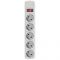 Фільтр живлення Maxxter 5 розеток 4.5м (SPM5-G-15G) сірий