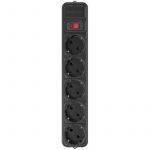 Фільтр живлення  Maxxter 5 розеток 3м (SPM5-G-10B) чорний