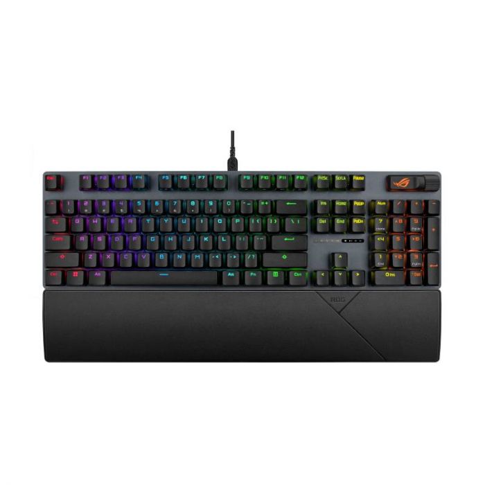 Клавiатура Asus ROG Strix Scope II X NX Snow V2 EN PBT Black (90MP03XF-BKUA20)