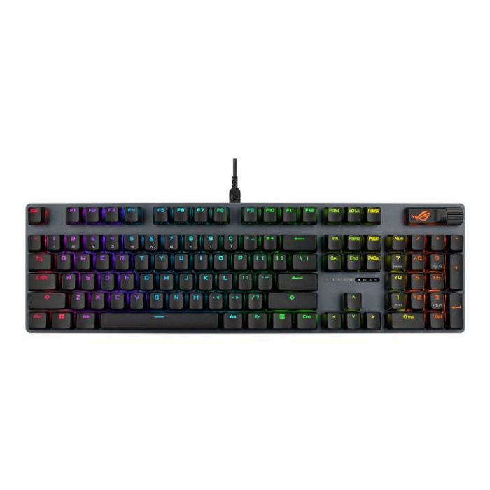 Клавiатура Asus ROG Strix Scope II X NX Snow V2 EN PBT Black (90MP03XF-BKUA20)