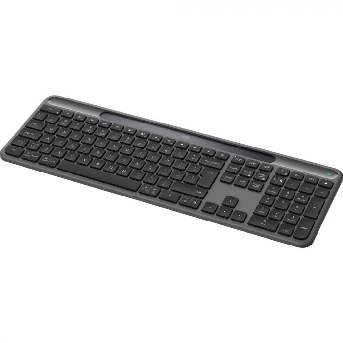 Клавiатура бездротова Logitech Slim Solar+ for Business Graphite (920-013779)
