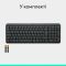 Клавiатура бездротова Logitech K250 Graphite (920-013822)