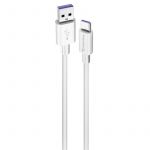 Кабель ColorWay USB - USB Type-C (M/M), 5.0А, 1 м, White (CW-CBUC019-WH)