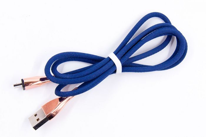 Кабель Dengos USB - microUSB (M/M) 1 м Dark Blue (NTK-M-SET-DBLUE)