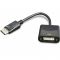 Адаптер Cablexpert DisplayPort - DVI (M/F), 0.1 м, Black (A-DPM-DVIF-002)