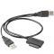 Адаптер Cablexpert USB - Slim SATA II (M/M), 0.5 м, чорний (A-USATA-01)