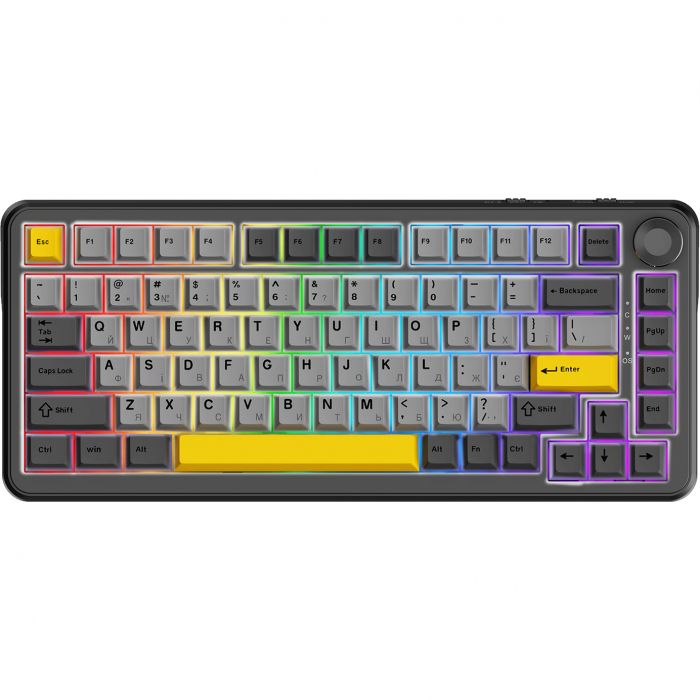 Клавіатура бездротова Ajazz AK820 Max Plus Day Dream Switch Black (AK820MAX-DD-BGY)