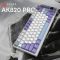 Клавіатура бездротова Ajazz AK820 Pro Flying Fish Switch Purple RGB With Screen (AK820PRO-FF-PWB)