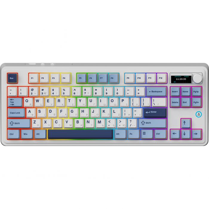 Клавіатура бездротова Ajazz AK870 Plus Murad Switch White (AK870-MU-BWD)