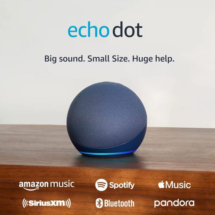 Акустична система Amazon Echo Dot (5th Gen) Smart Speaker with Alexa Deep Sea Blue_US