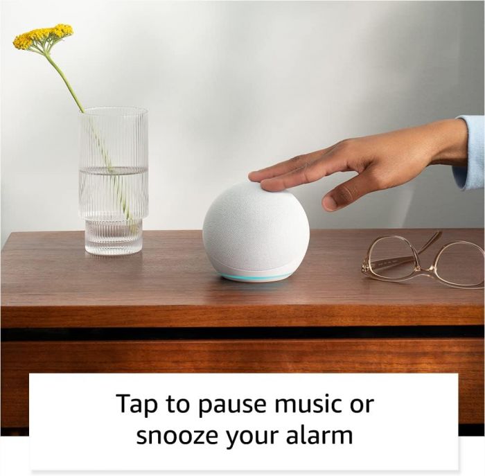 Акустична система Amazon Echo Dot (5th Gen) Smart Speaker with Alexa Glacier White_JP