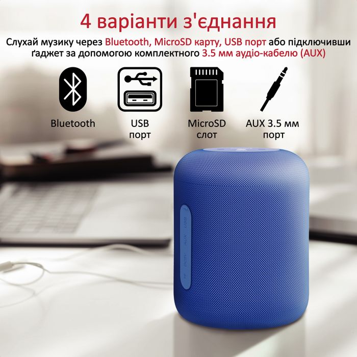 Акустична система Promate Boom-10 W Blue