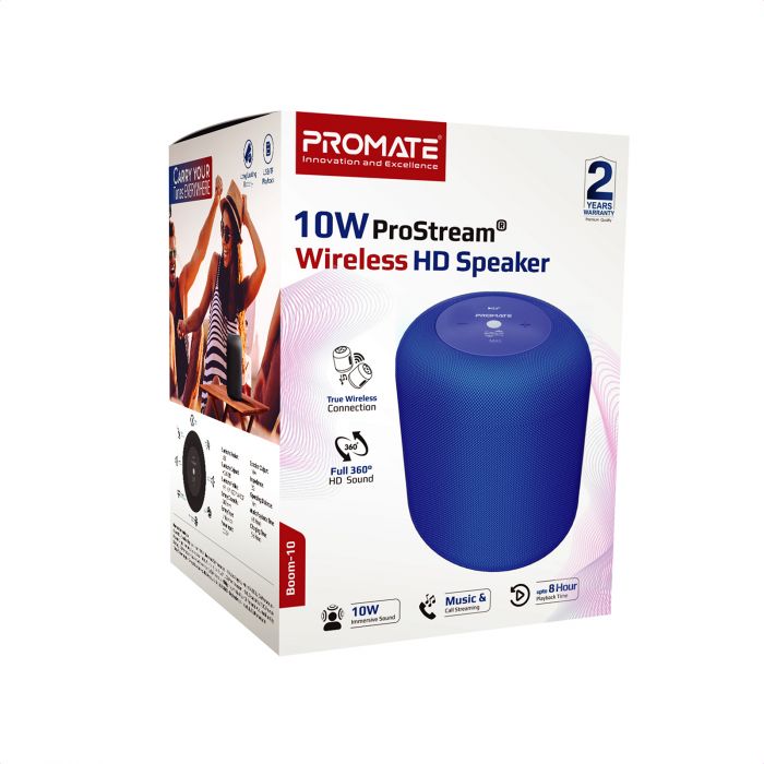 Акустична система Promate Boom-10 W Blue