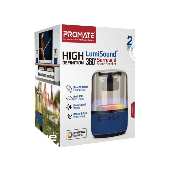 Акустична система Promate Glitz-L 10W Blue